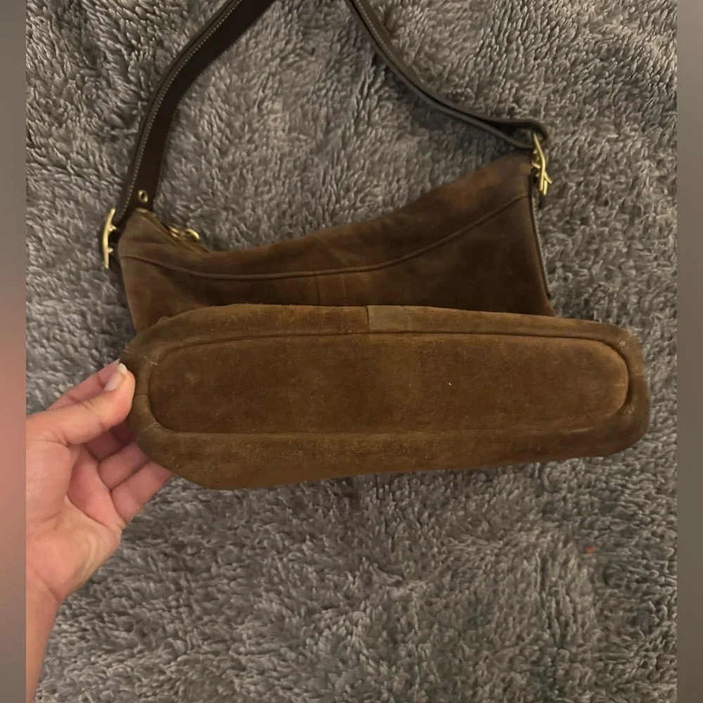COACH Vintage Legacy Suede Hobo Bag